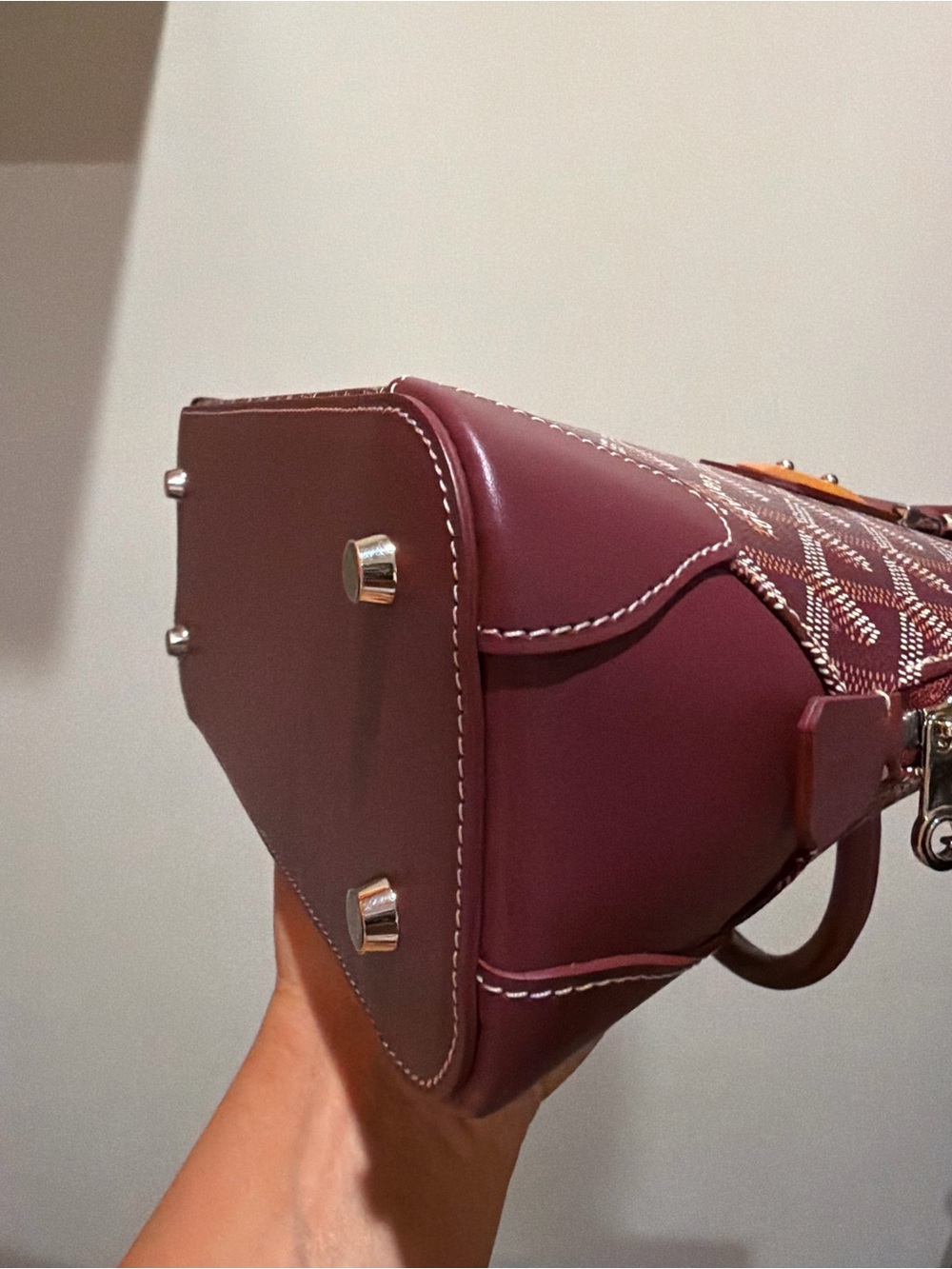 Goyard Burgundy Vendome Mini Bag - Picture 4 of 5